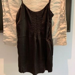 Saltaire Black Silk Top
